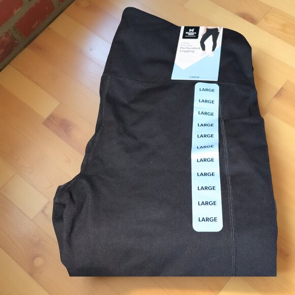 Member's Mark Pants - Member's Mark Black Athletic Leggings, w/ side pockets Size Large